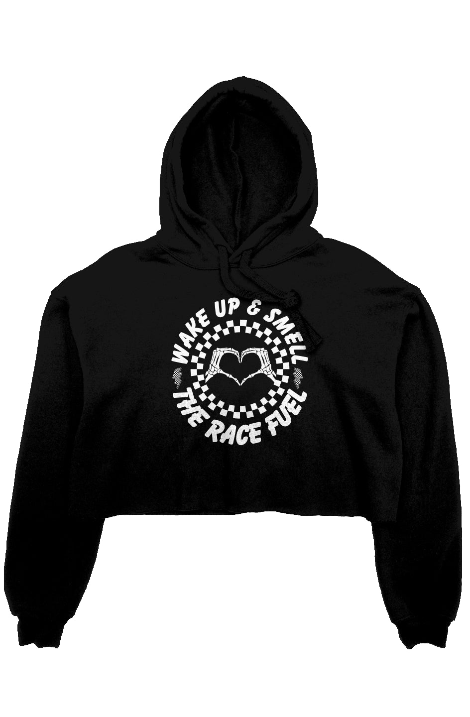 crop fleece hoodie