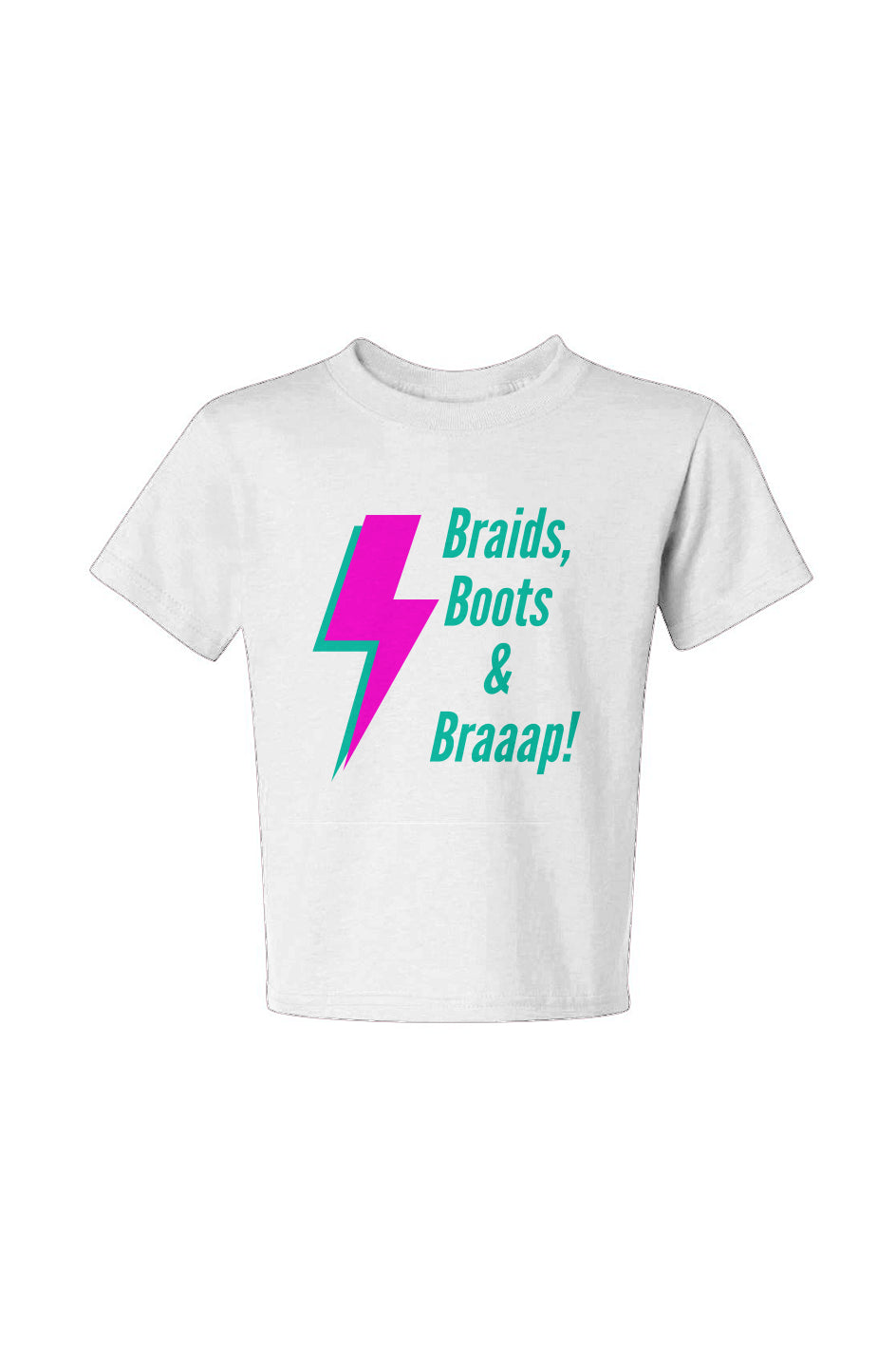 Braids, Boots & Braaap Girls Tee