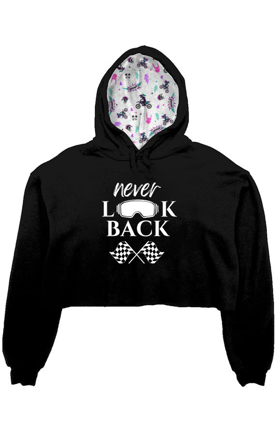 crop fleece lined hoodie