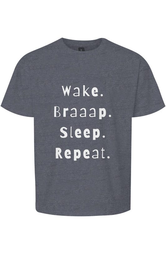 Wake. Braaap. Sleep. Repeat. Girls Tee